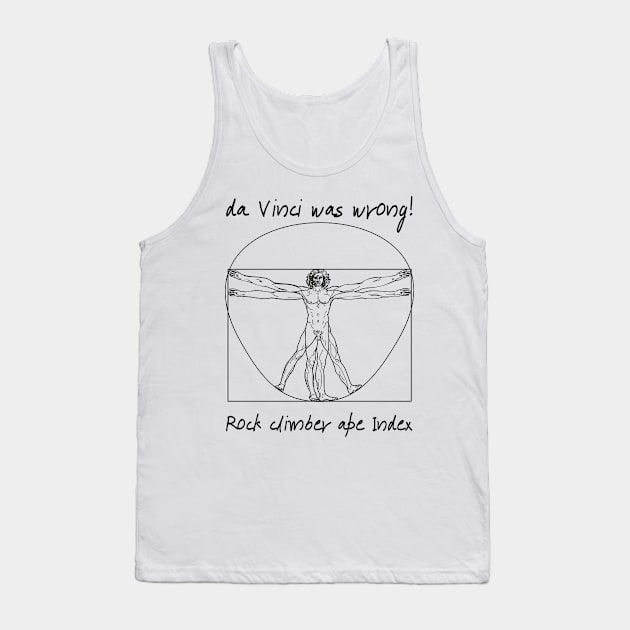 Vitruvian climber Tank Top by orangutanstyle